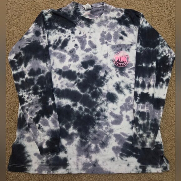 PINK Victoria's Secret Oversized Long Sleeved Pocket Tee - Picture 3 of 5